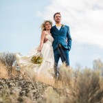 A Blue, Yellow, and Boldly Romantic Rustic Horse Ranch Wedding in Ashcroft