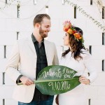 This Perfectly Playful Palm Springs Engagement Has Colors For Days