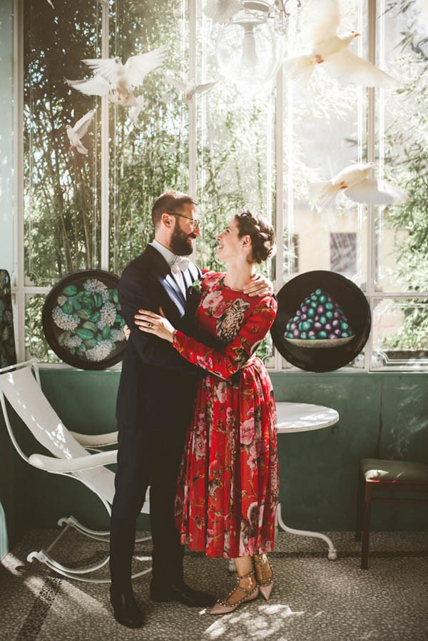Forget White: This Bride Wore a Red Dolce & Gabbana Dress to Her Milan Wedding