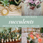 How to Naturally Incorporate Succulents into Your Wedding Decor