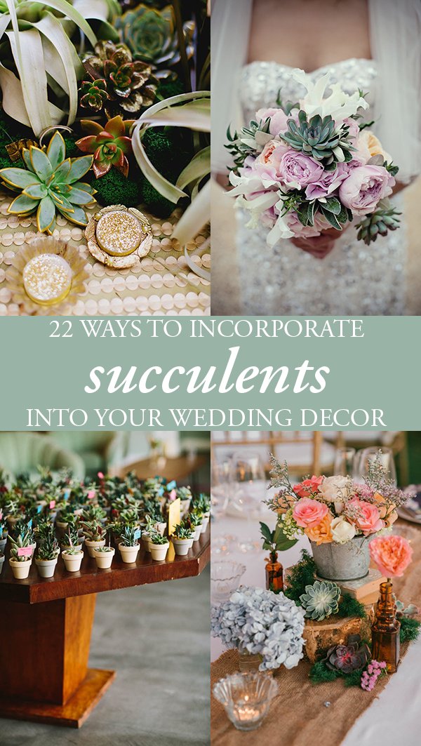succulent wedding decor