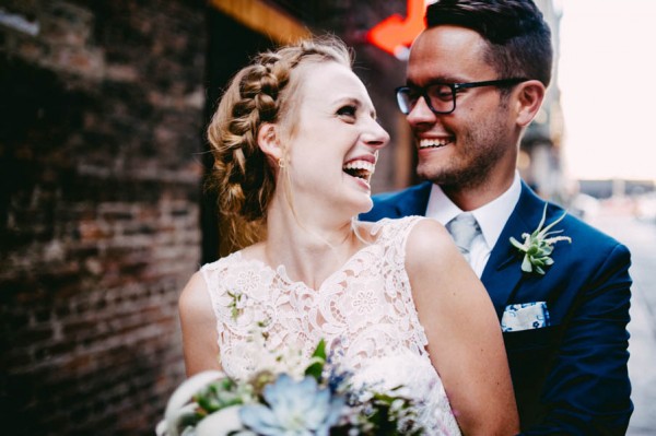 Intimate Chicago Rooftop Wedding at Little Goat Diner