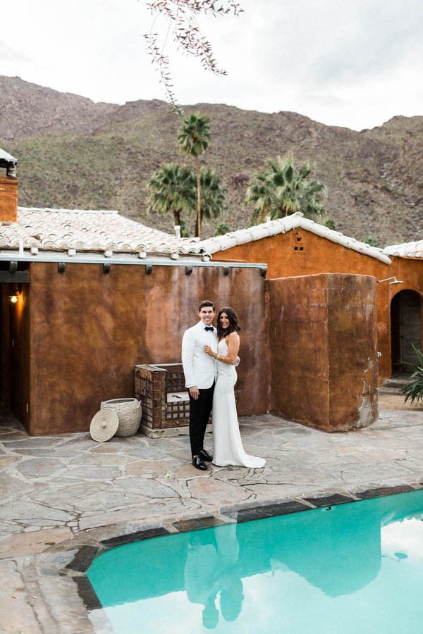 This Korakia Pensione Wedding is Full of Palm Springs Vacation Vibes