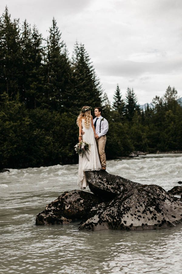 Magical Mendenhall Glacier Wedding with Waterfalls and Wildflowers Joel Allegretto-15