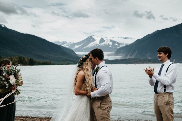 Magical Mendenhall Glacier Wedding with Waterfalls and Wildflowers Joel Allegretto-27