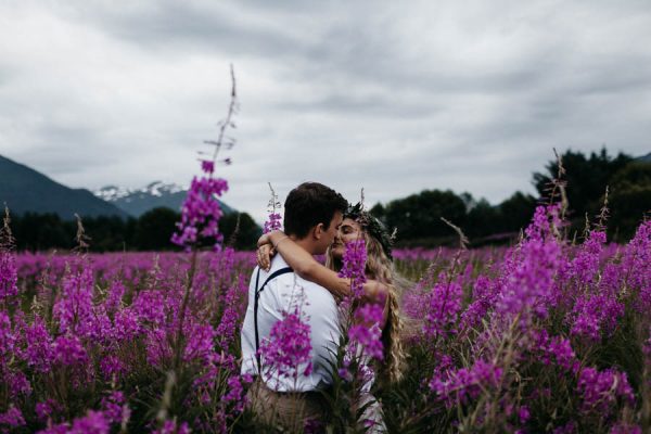 Magical Mendenhall Glacier Wedding with Waterfalls and Wildflowers Joel Allegretto-47