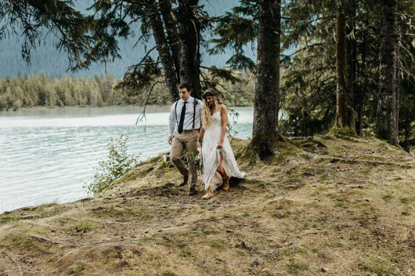 Magical Mendenhall Glacier Wedding with Waterfalls and Wildflowers Joel Allegretto-8