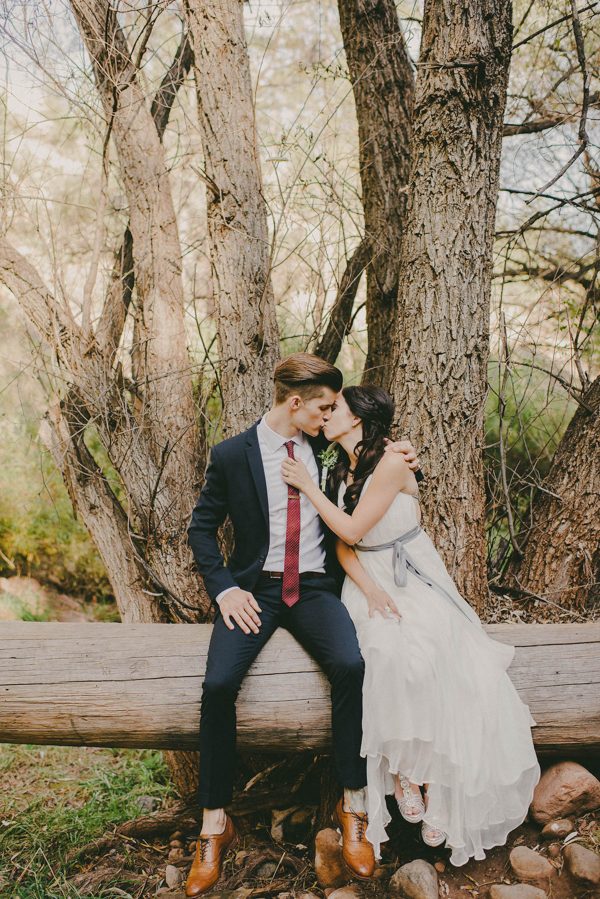 You’d Never Guess That This Alternative Campground Wedding Took Place in Arizona