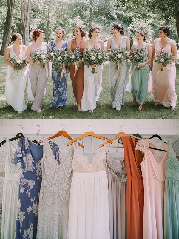mismatched-bridesmaids-dresses-jamie-mercurio-photography