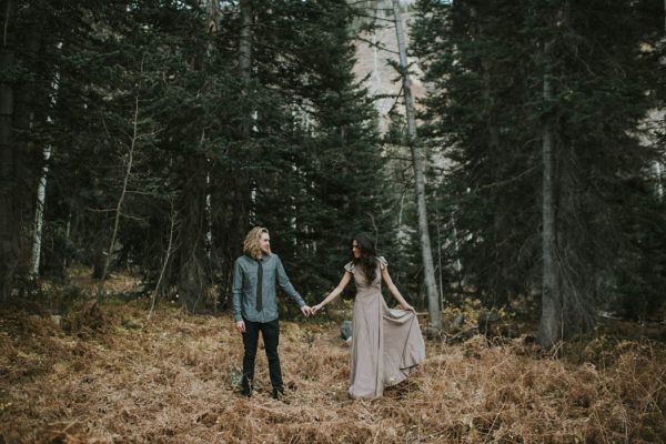 This Salt Lake City Engagement is Like a Folksy Forest Fairy Tale Blush Photography-44