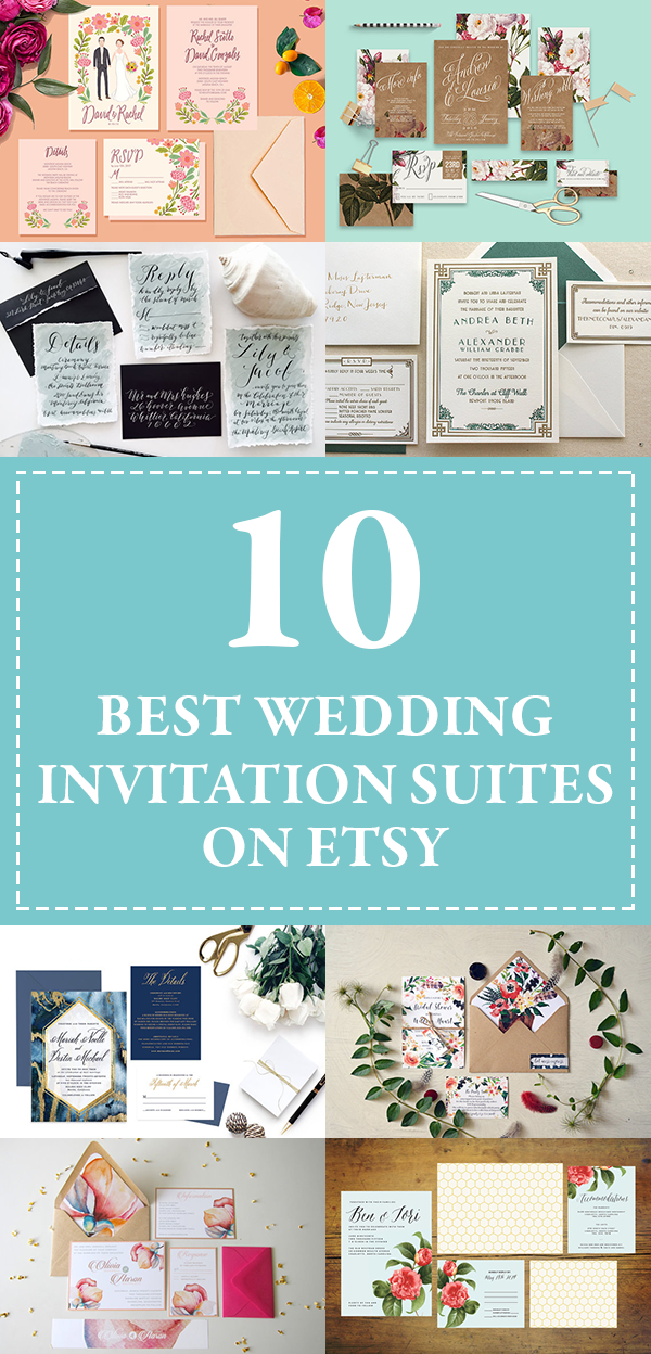 The Best in Etsy Wedding Invitation Suites