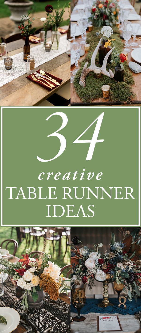 34 Creative Table Runner Ideas For Your, Do You Need Table Runners At Wedding