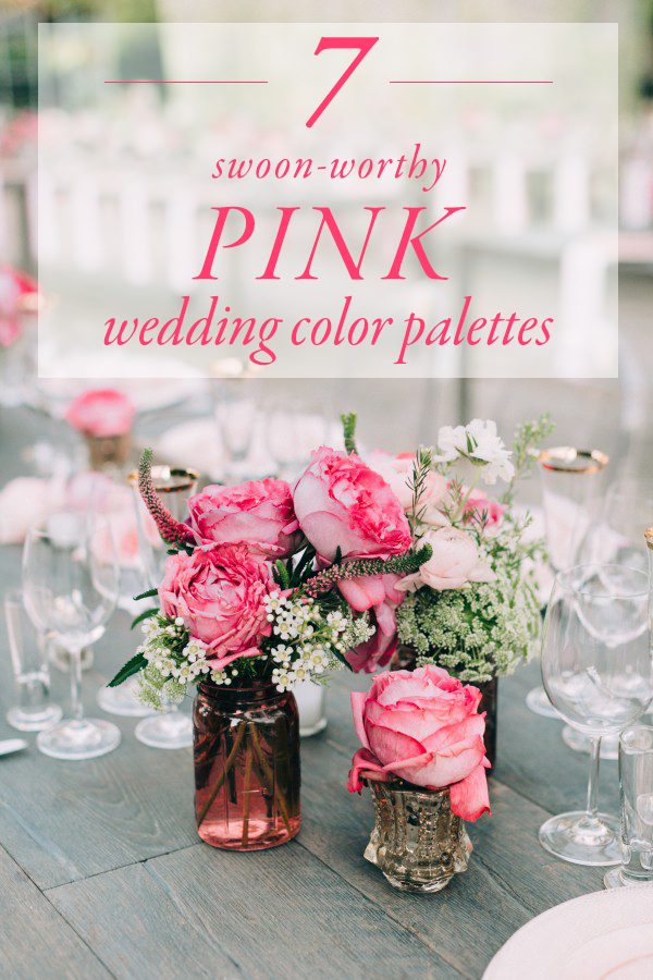 7 SwoonWorthy Pink Wedding Color Palettes Weddings