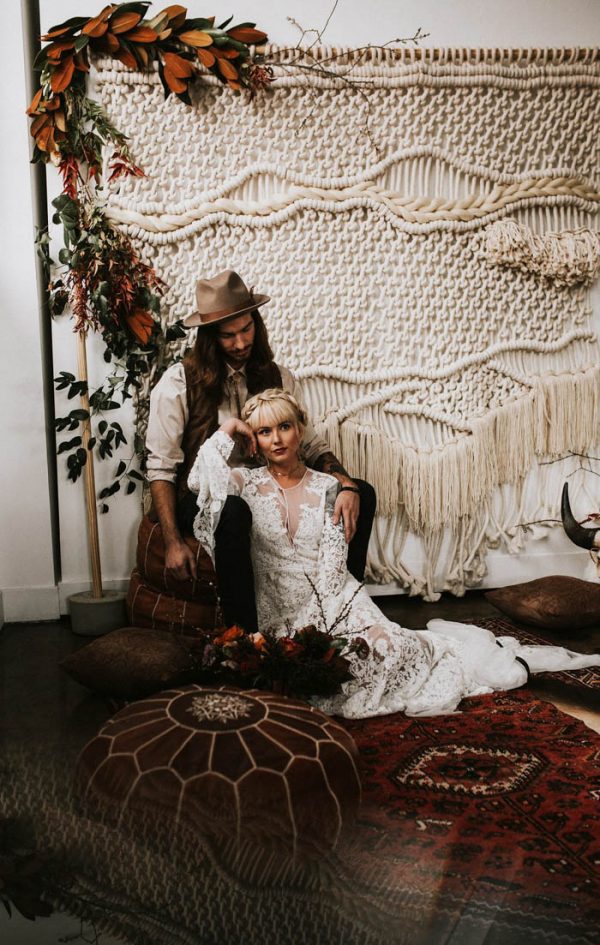 Romantic Southwestern Inspired Wedding Inspiration at The Charcoal Loft