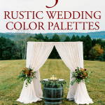 5 Rustic Wedding Color Palette Ideas