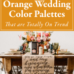 These 5 Orange Wedding Color Palettes are Totally On Trend