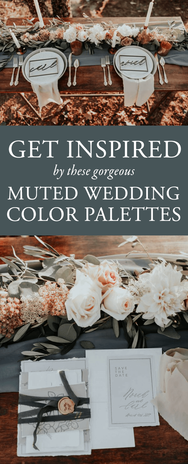 These 5 Muted Wedding Color Palettes are Timeless with a Trendy Twist