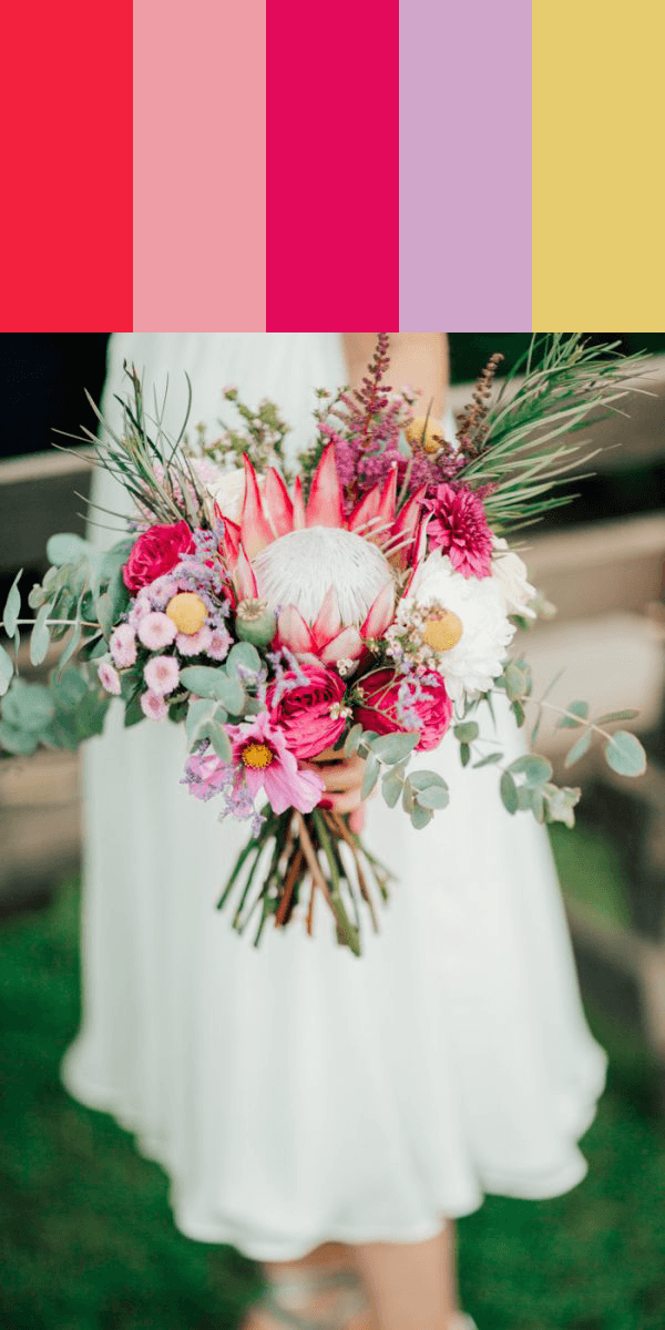 14 Stunning Bouquet Color Palettes to Show to Your Florist Junebug