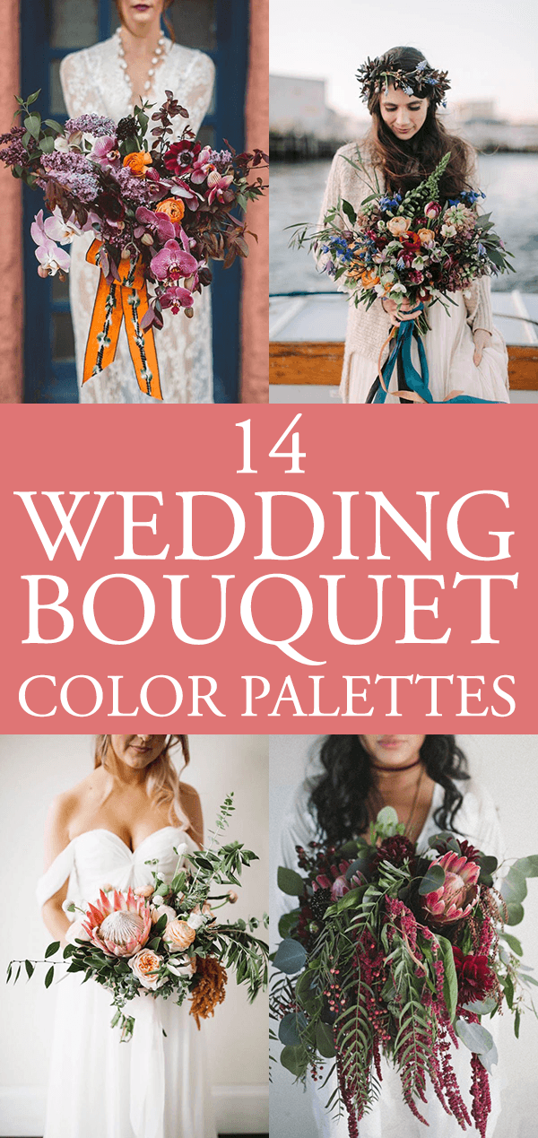 14 Stunning Bouquet Color Palettes to Show to Your Florist