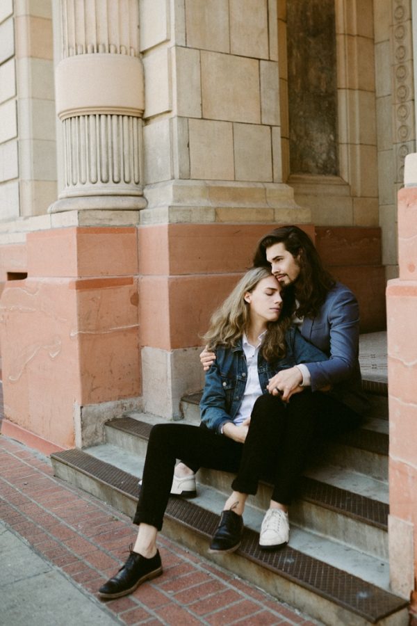 The Couple in This Salt Lake City Engagement are the Definition of Hair Goals