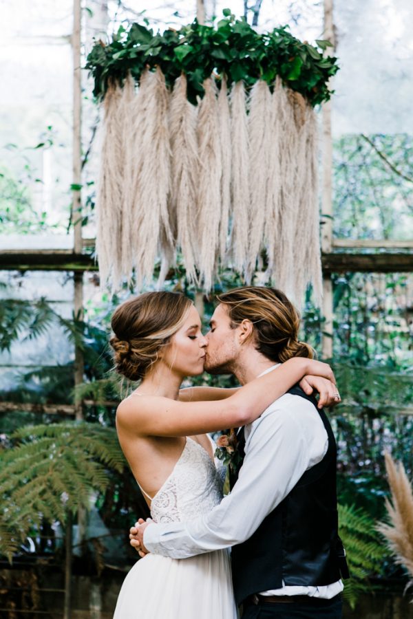 This Flaxmere Glasshouse Wedding Inspiration Ends with the Sweetest Dessert Surprise