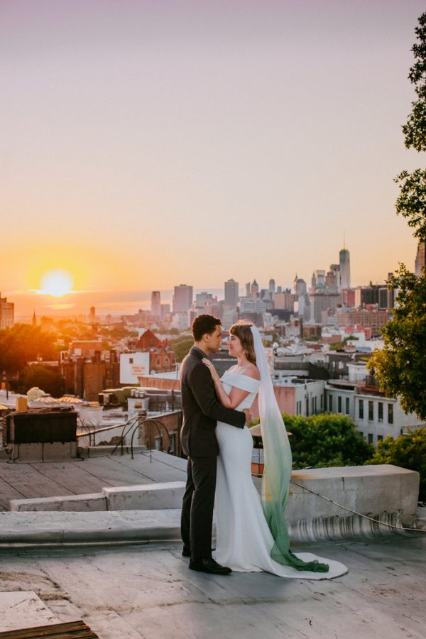 Modern Ethereal Brooklyn Rooftop Wedding Inspiration