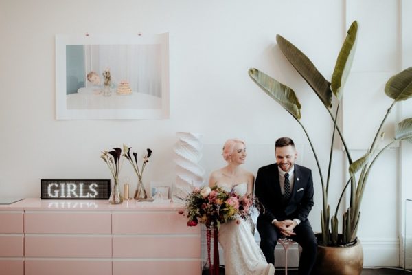 Whimsical Glam Wedding at a New Zealand Antique Shop