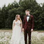 This Burgundy and Olive Wedding at Nitaures Dzirnavas in Latvia is Pure Eye Candy
