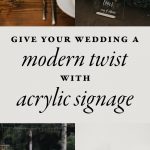 Give Your Wedding a Modern Twist With This Acrylic Wedding Signage