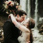 This Mt Hood Elopement is Quintessentially PNW with a Waterfall and Campfire