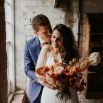 This Derbeyshire Wedding at The West Mill Shows Off a Modern Orange Color Palette