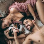 Steamy and Snuggly In-Home Couple Photo Shoot in Edmonton