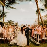 Island Chic Hawaiian Garden Wedding at Kualoa Ranch
