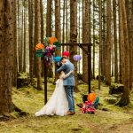 Whimsical Studio Ghibli Inspired Emerald Forest Treehouse Theater Wedding