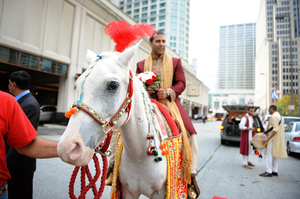 Indian Groom On A White Horse Wedding Photo By Kenny Nakai