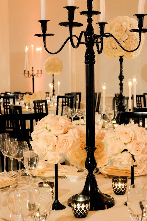 Black And White Wedding Reception Decor Photo By Yvette Roman