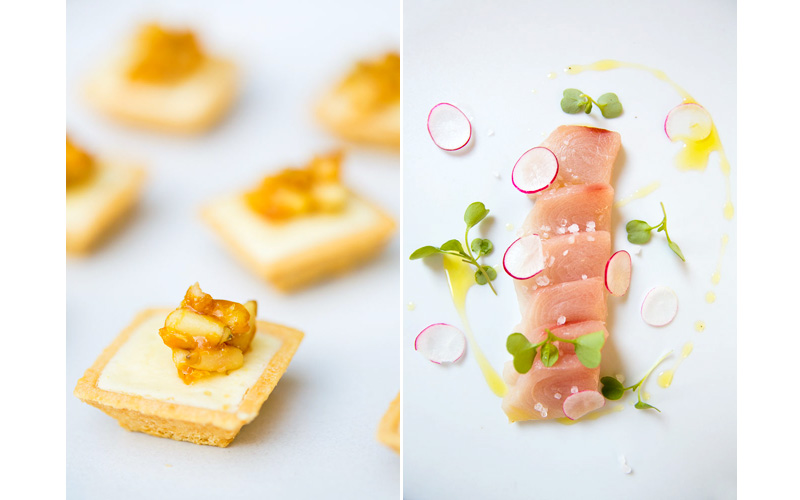 modern wedding dishes by Vibiana - Photos by Callaway Gable from Junebug Weddings Workshop
