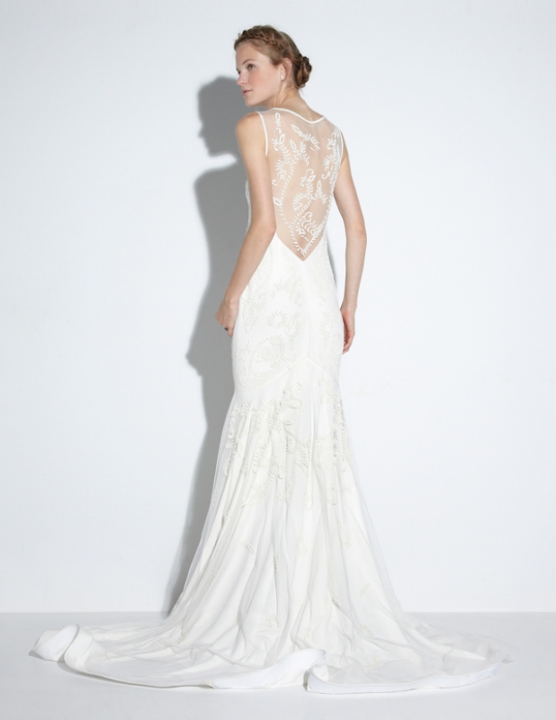 Nicole Miller - Fall 2014 Bridal Collection  - Leigh Bridal Gown</p>

<p