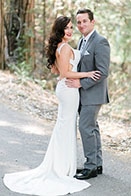 Chic Blue and White Wedding Overlooking Bass Lake