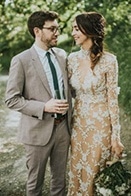 Stylish and Organic Barn Wedding at fforest