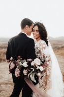 Good Vibes & Great Times Were Had at This Wolf Feather Honey Farm Wedding