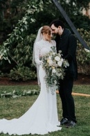 This Couple Leaned Into Their Darker Aesthetics for Their Alderbrook Spa & Resort Wedding