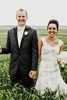 Lace and Burlap Wedding in North Dakota