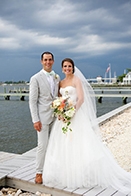 Mint and Peach Wedding at Mantoloking Yacht Club