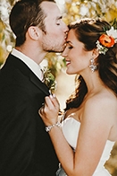 Orange and Cranberry Wedding at South 40