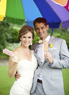 bright summer wedding in Atlanta, photo by Paperlily Photography