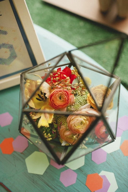 hexagon and honeycomb inspiration shoot, photo by Spindle Photography