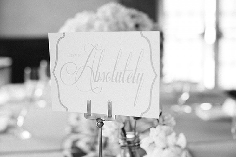 calligraphy signage for wedding reception, photo by Paige Winn Photo