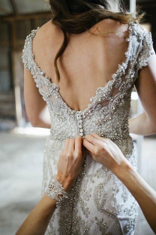 Anna Campbell embellished wedding dress