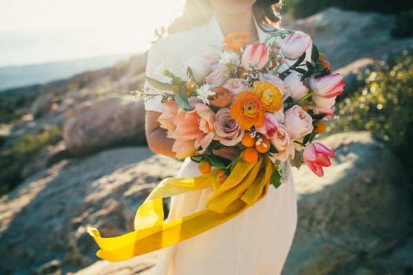 bright yellow and orange bouquet